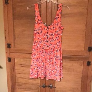 Floral print mini dress